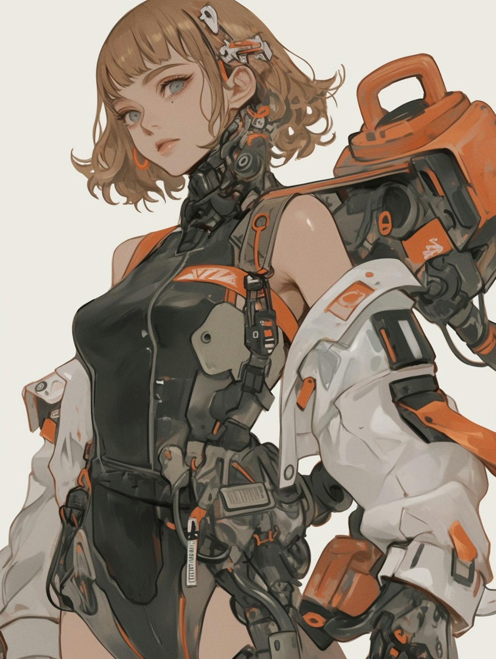 mecha girl sci-fi mode