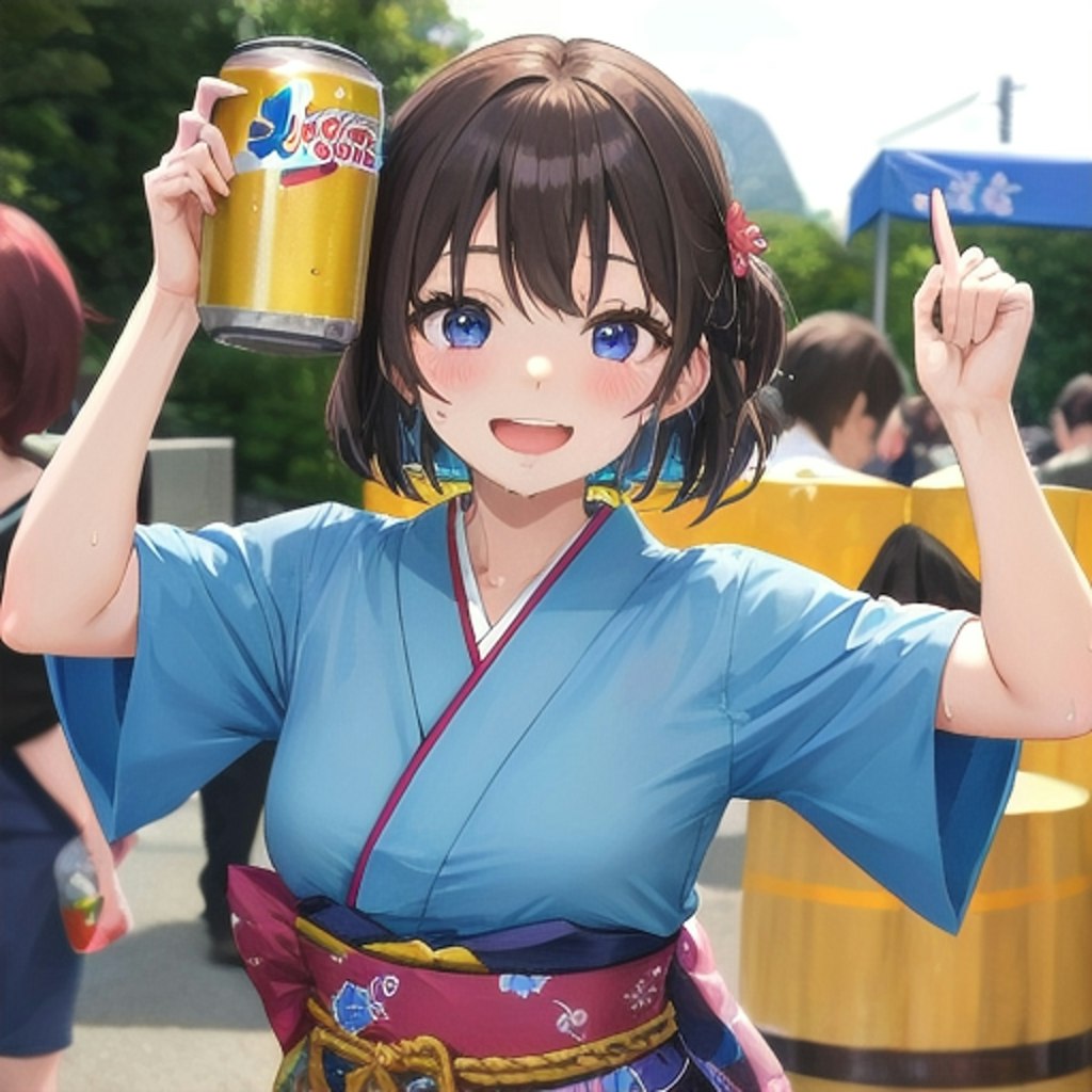 夏祭りといえばビール