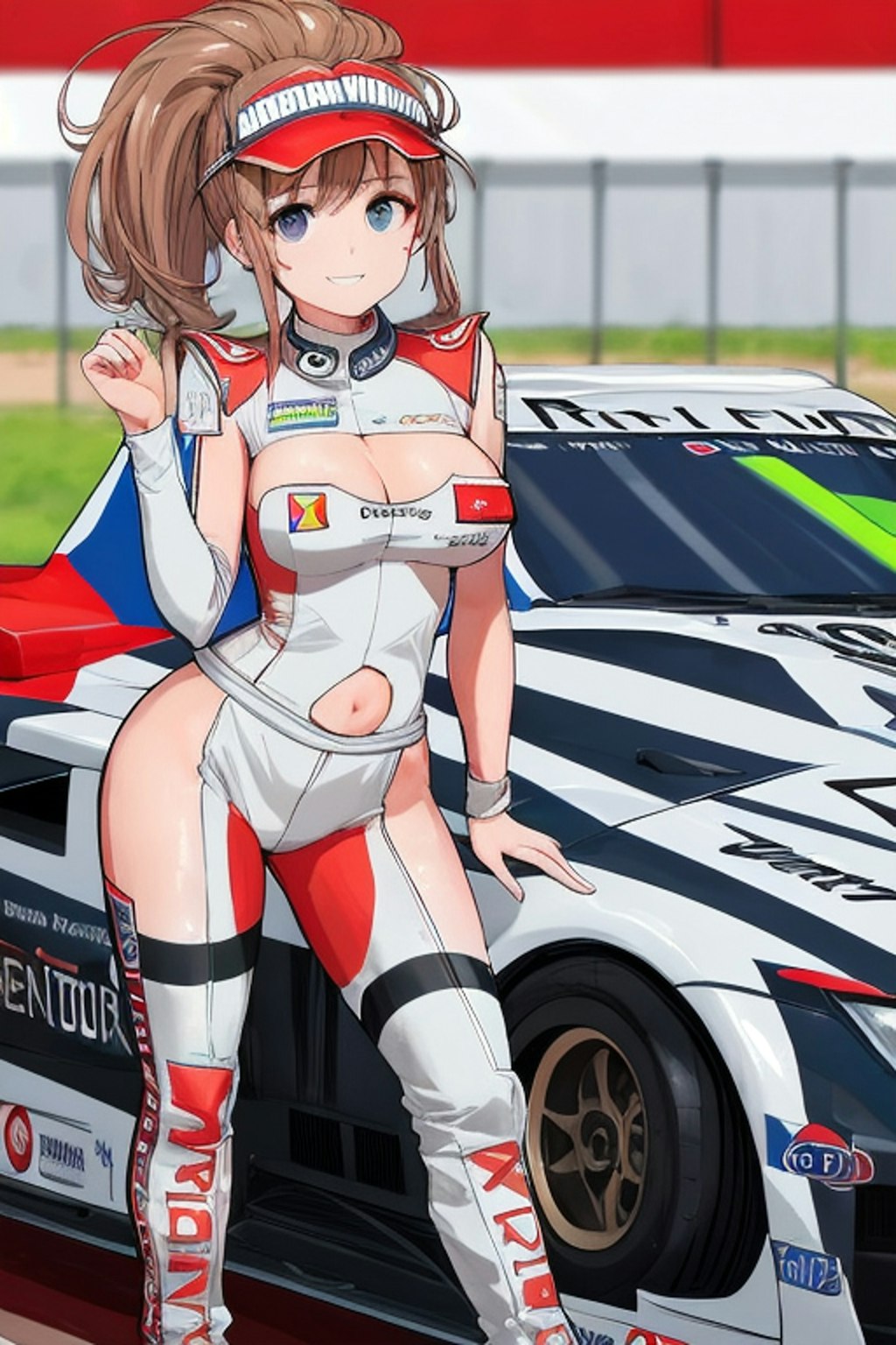 レースクイーンの女の子