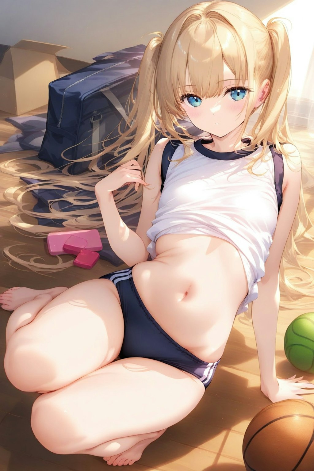 体操着ブルマ着用の女の子