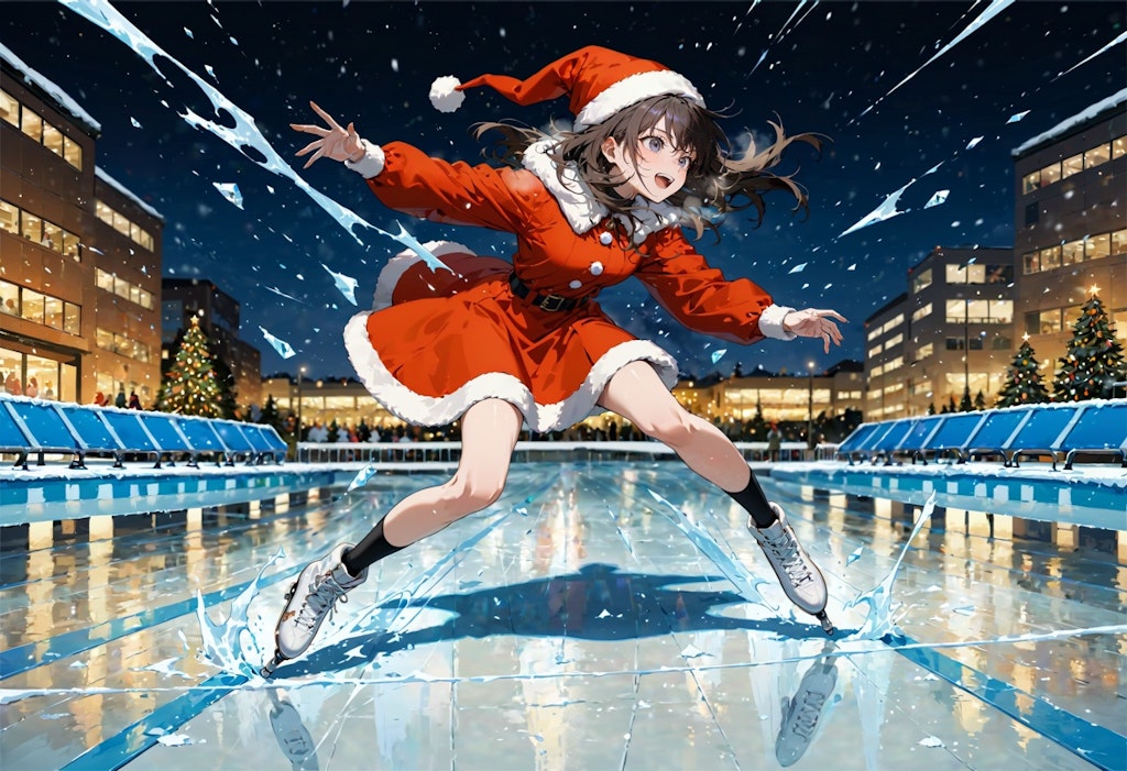 今日はスケートの日。クリスマス　その３