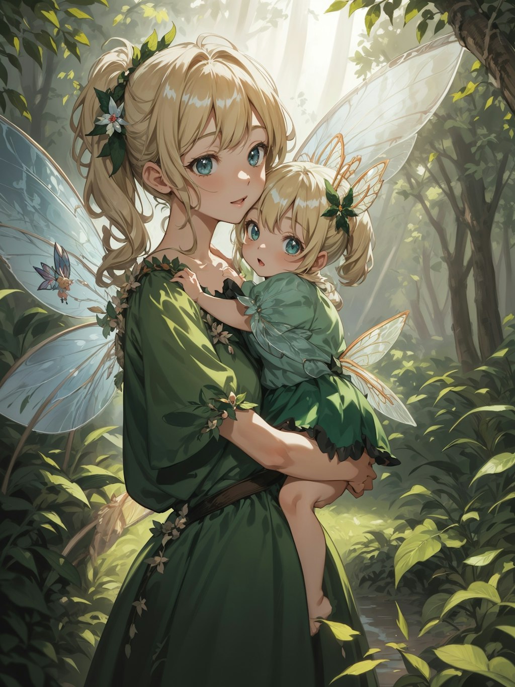 fairy parent and child