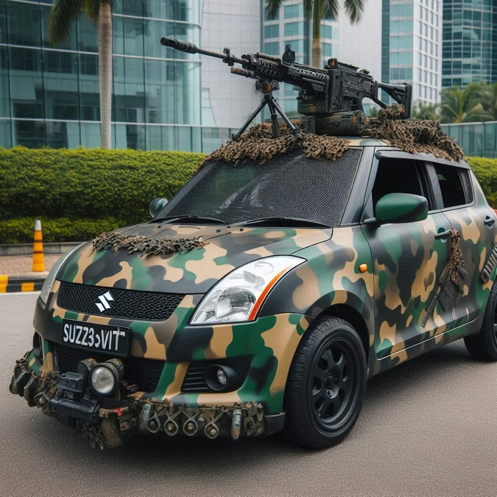 スズキスイフト軍用車