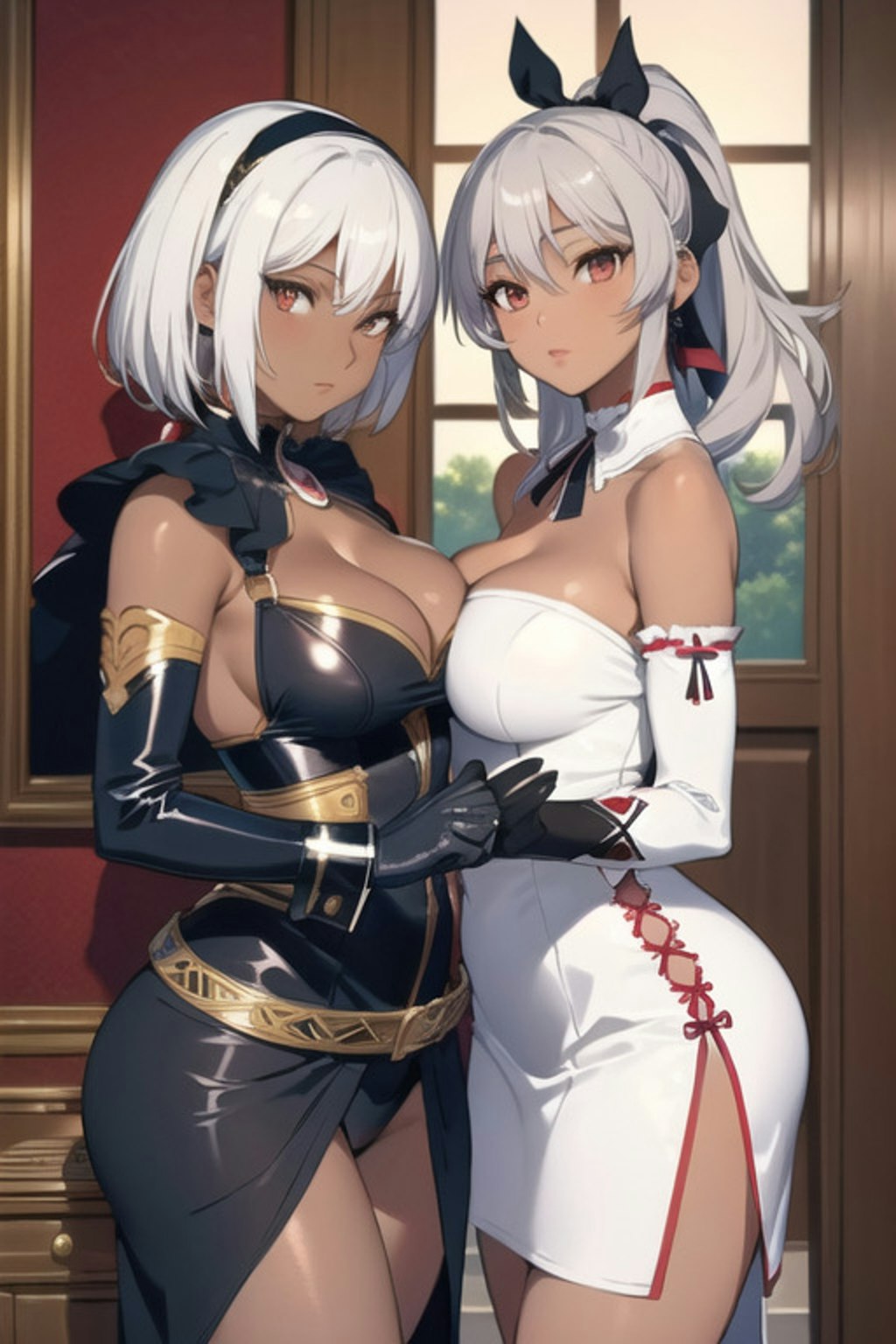 褐色美女姉妹