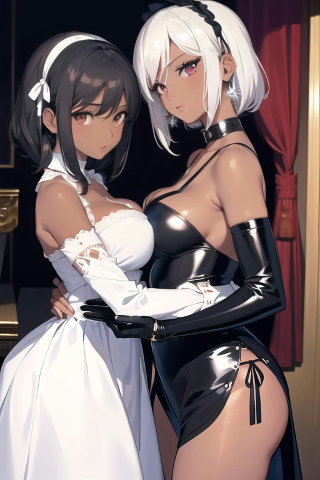 褐色美女姉妹