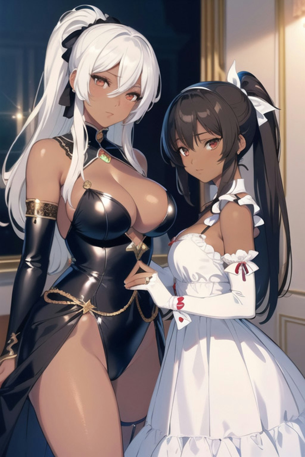 褐色美女姉妹