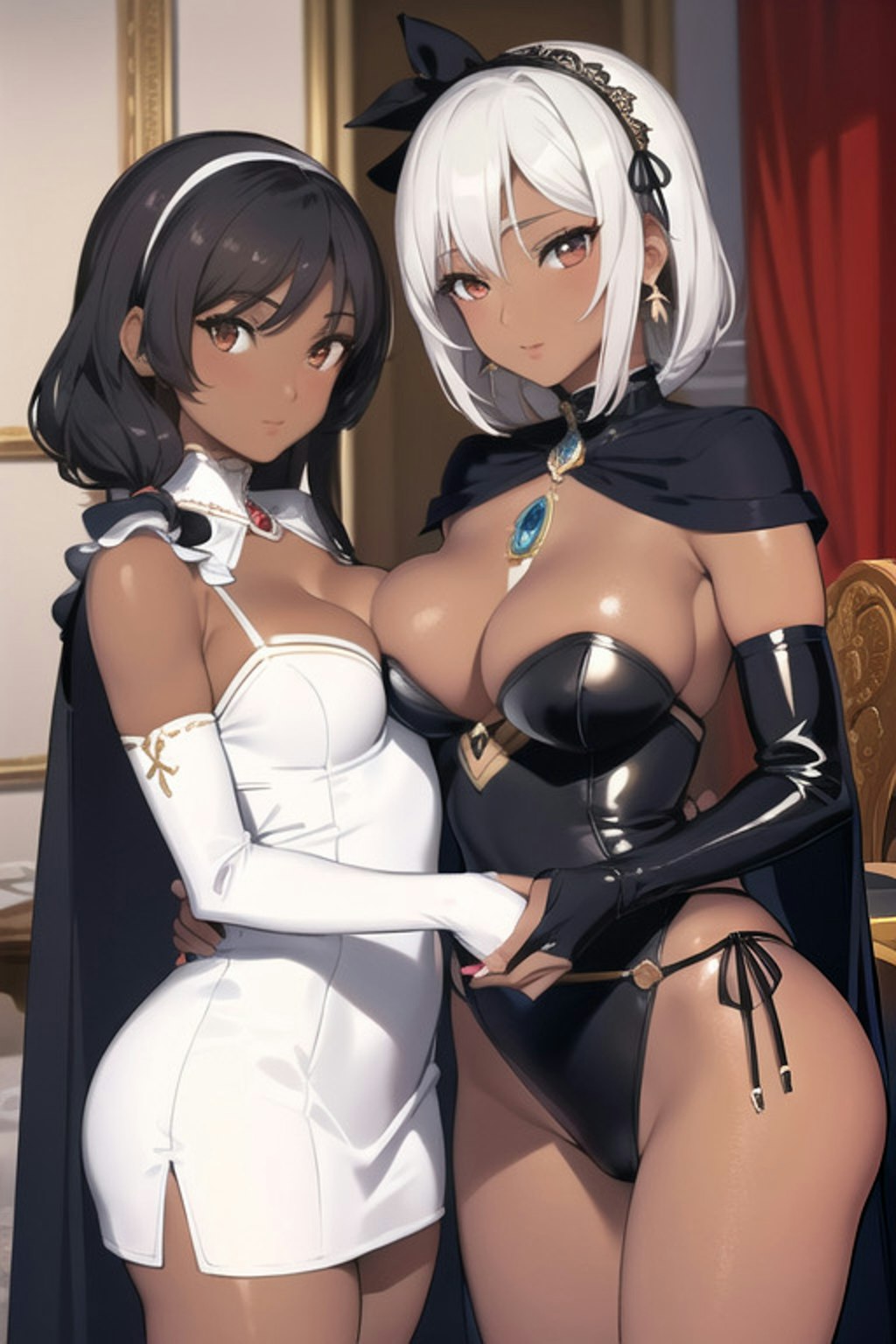 褐色美女姉妹