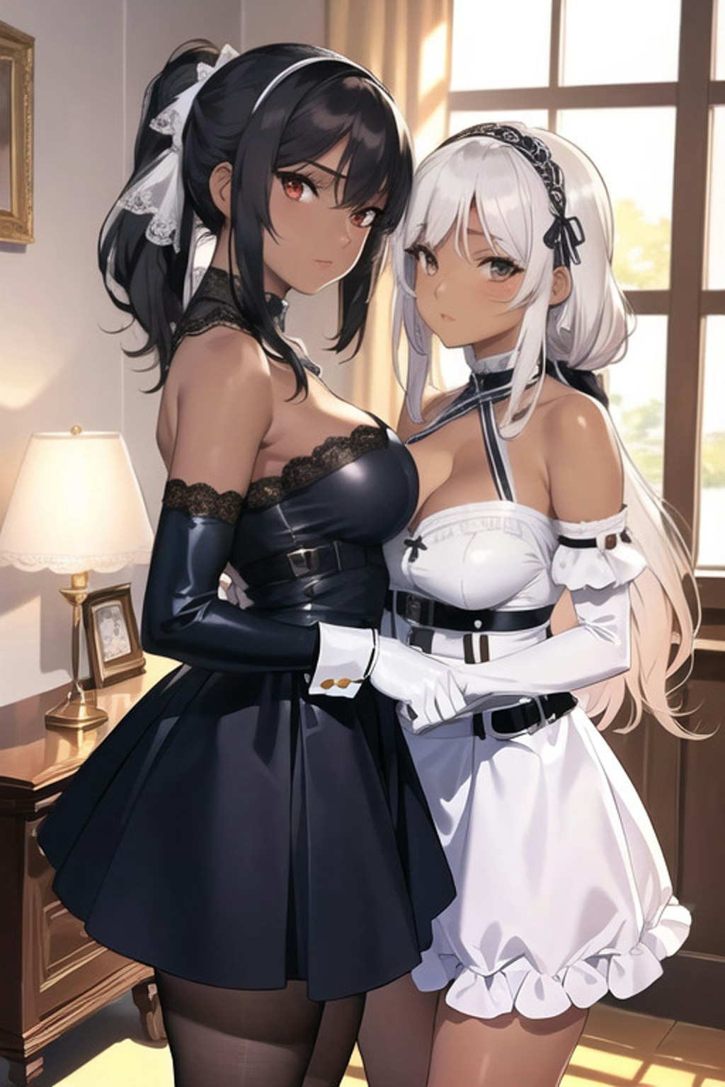 褐色美女姉妹
