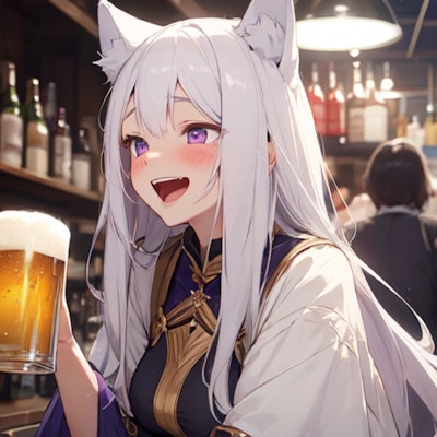狼少女の飲酒