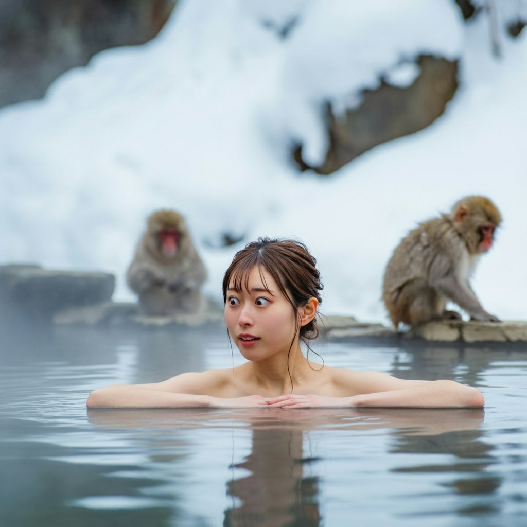 雪の秘湯巡り