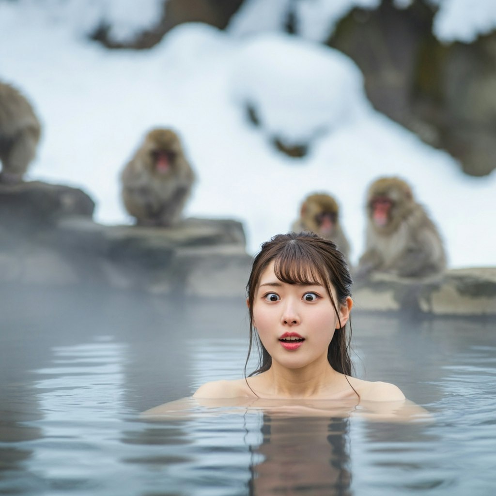 雪の秘湯巡り