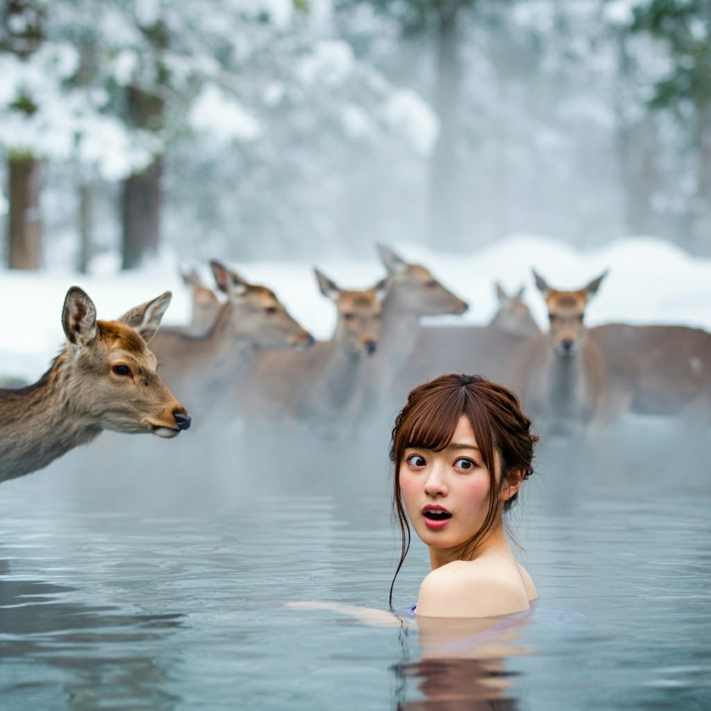 雪の秘湯巡り