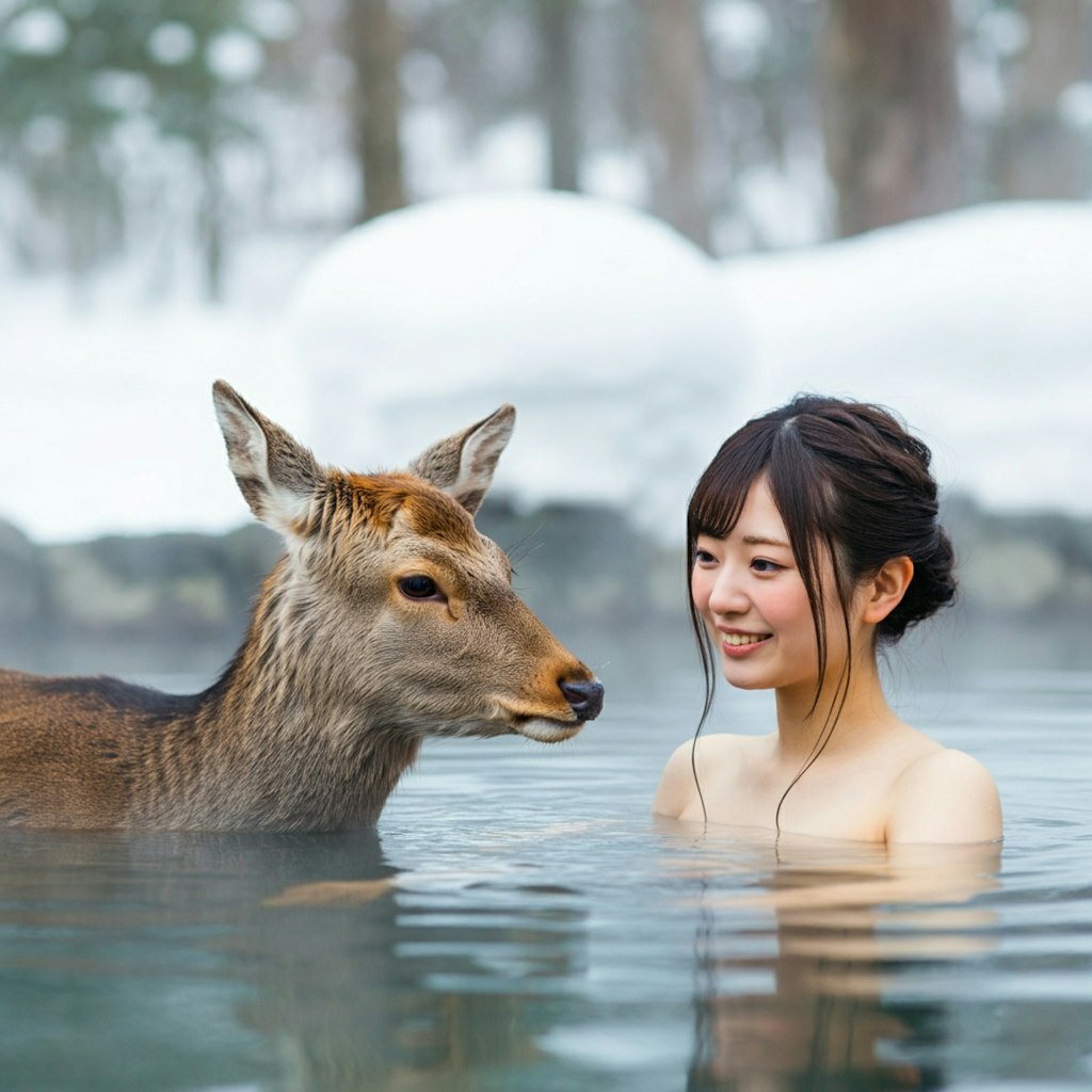 雪の秘湯巡り