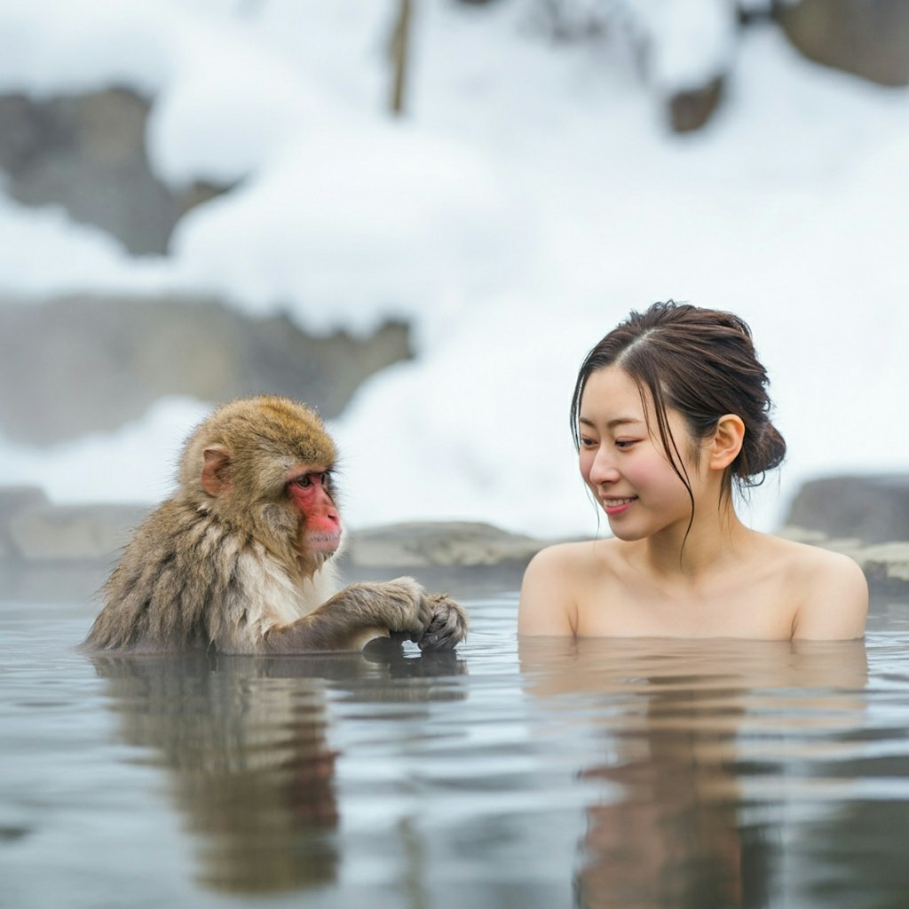 雪の秘湯巡り