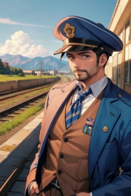 鉄道員の男性
