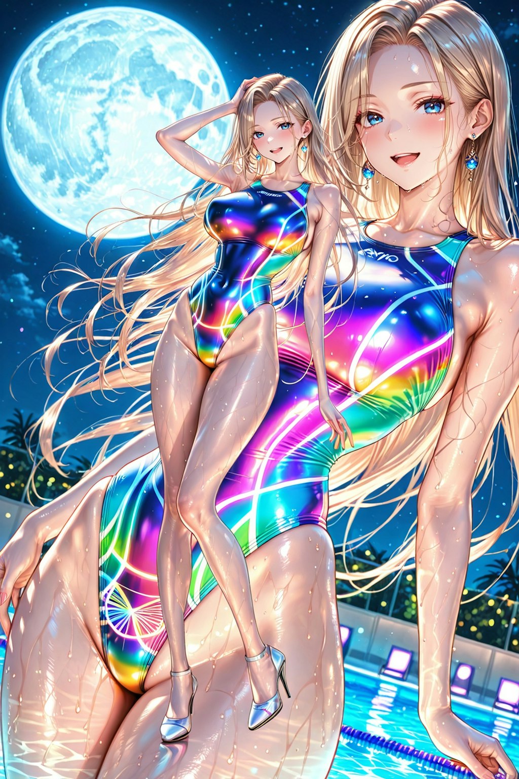 Hey！月夜と～ゲーミング水着デス