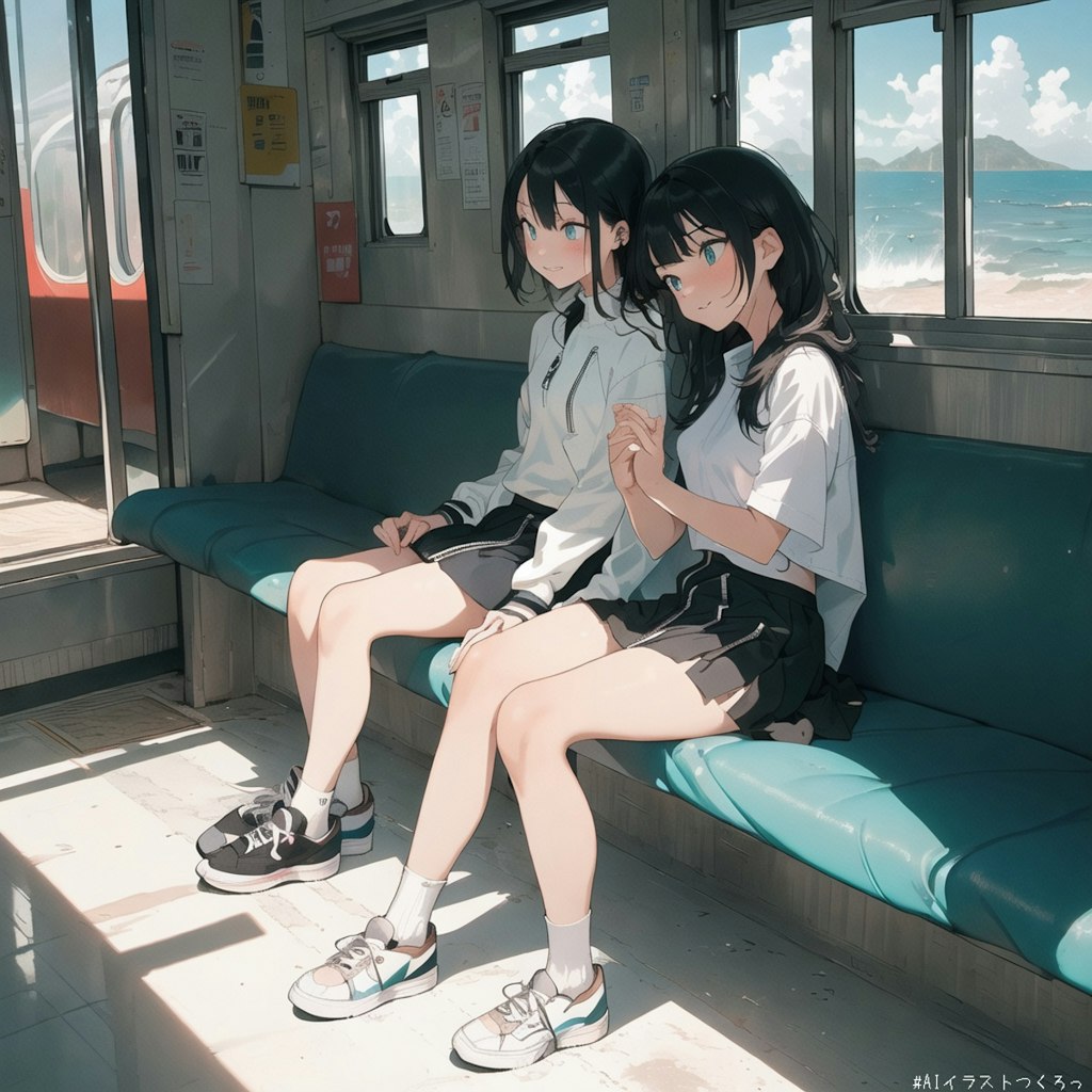 電車で見かけた美少女