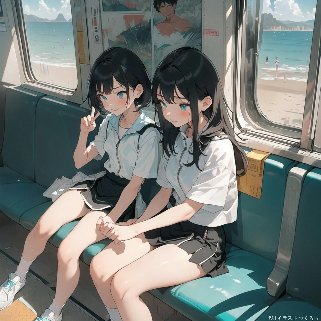 電車で見かけた美少女