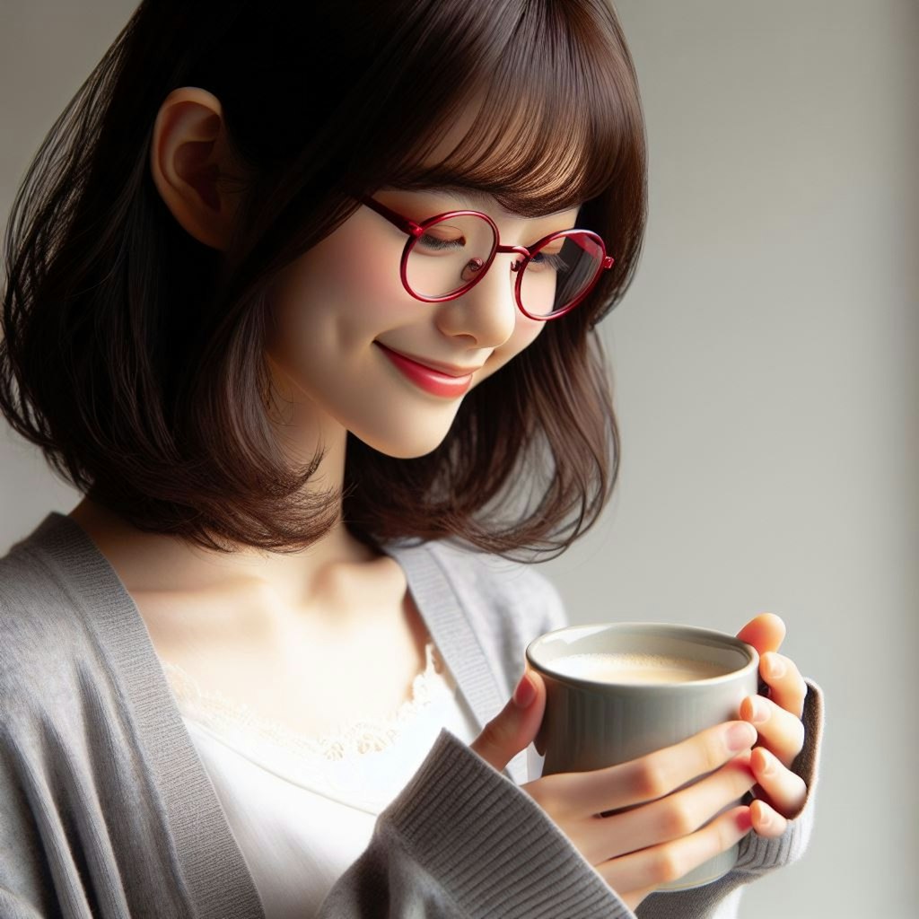 眼鏡女子 楓のコーヒータイム