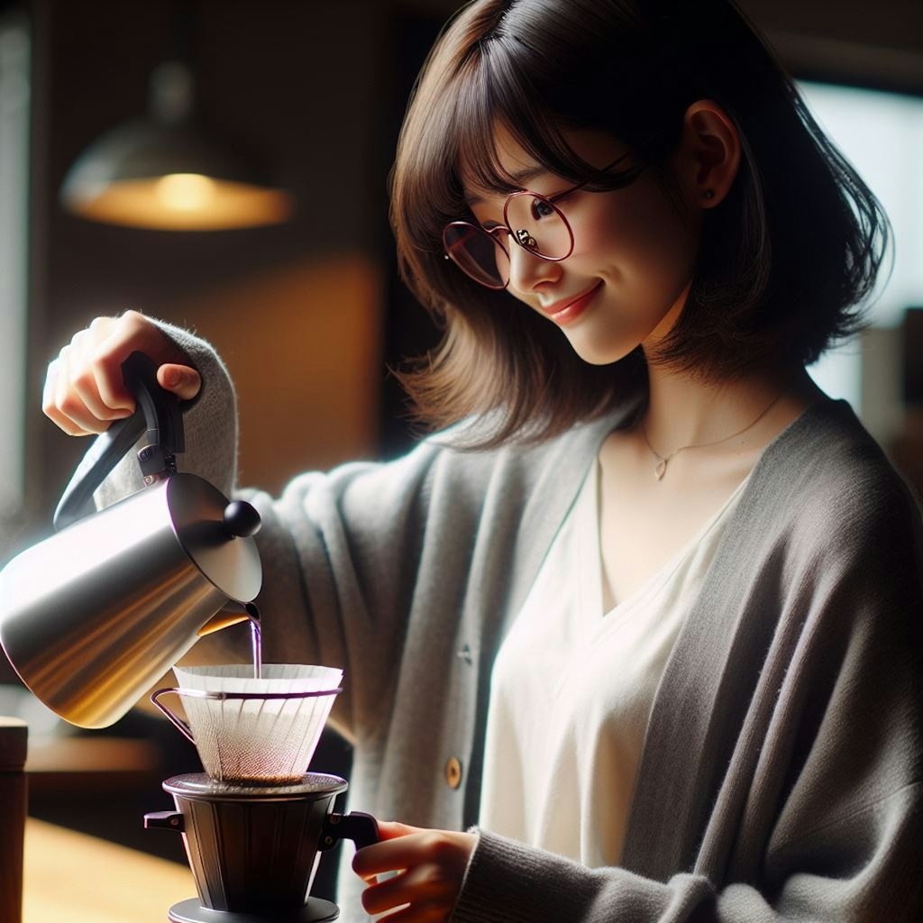 眼鏡女子 楓のコーヒータイム
