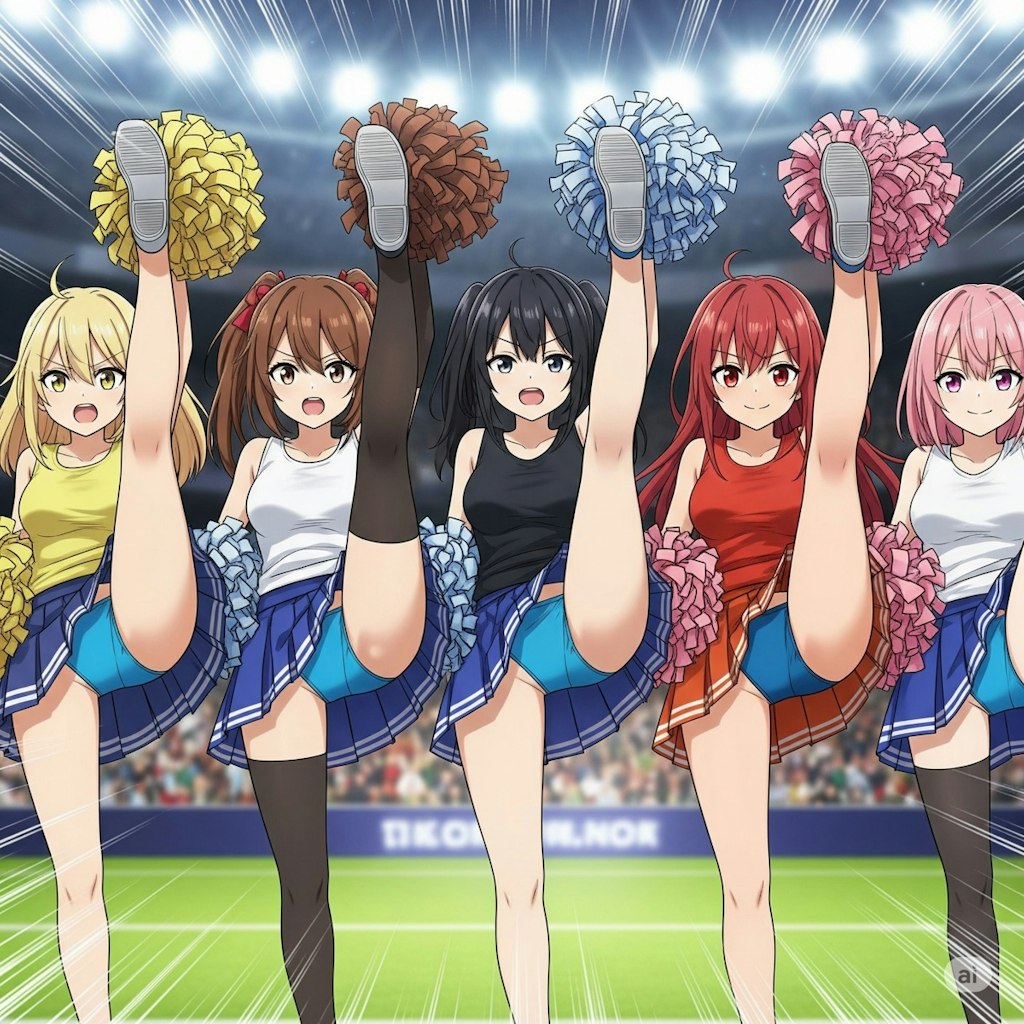 青パンチア　５人組