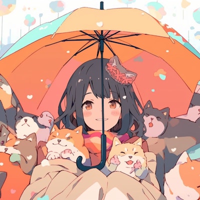 犬と雨と傘