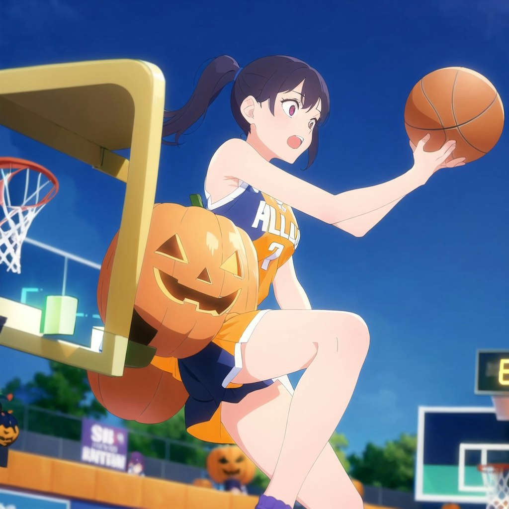 ハロウィンでスポーツ