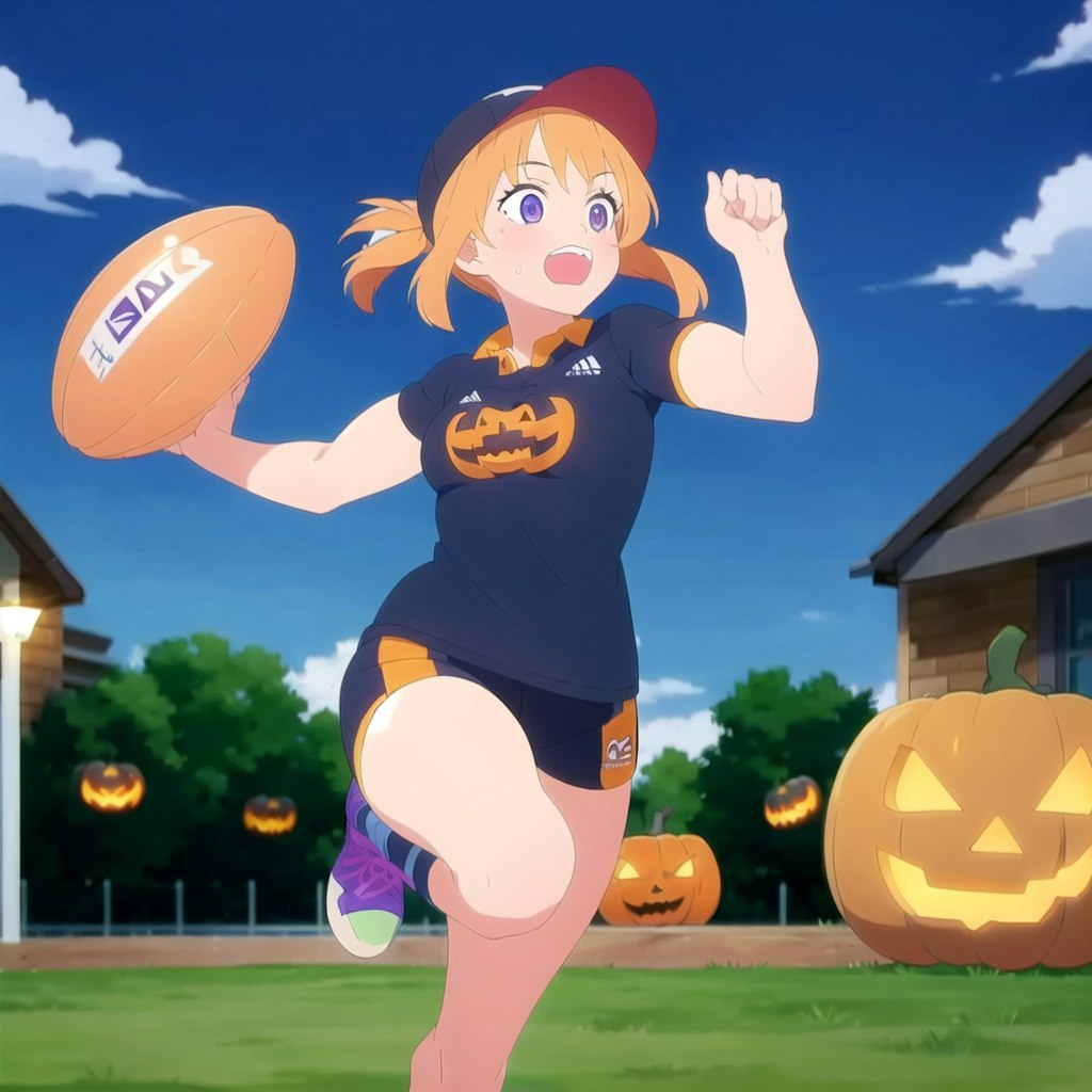 ハロウィンでスポーツ