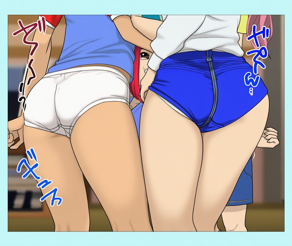 半ズボン少年と白パンツ。