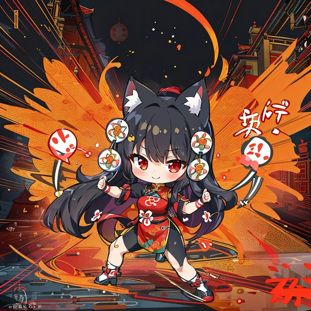 戦え！猫耳功夫少女！（ちびキャラVer.）