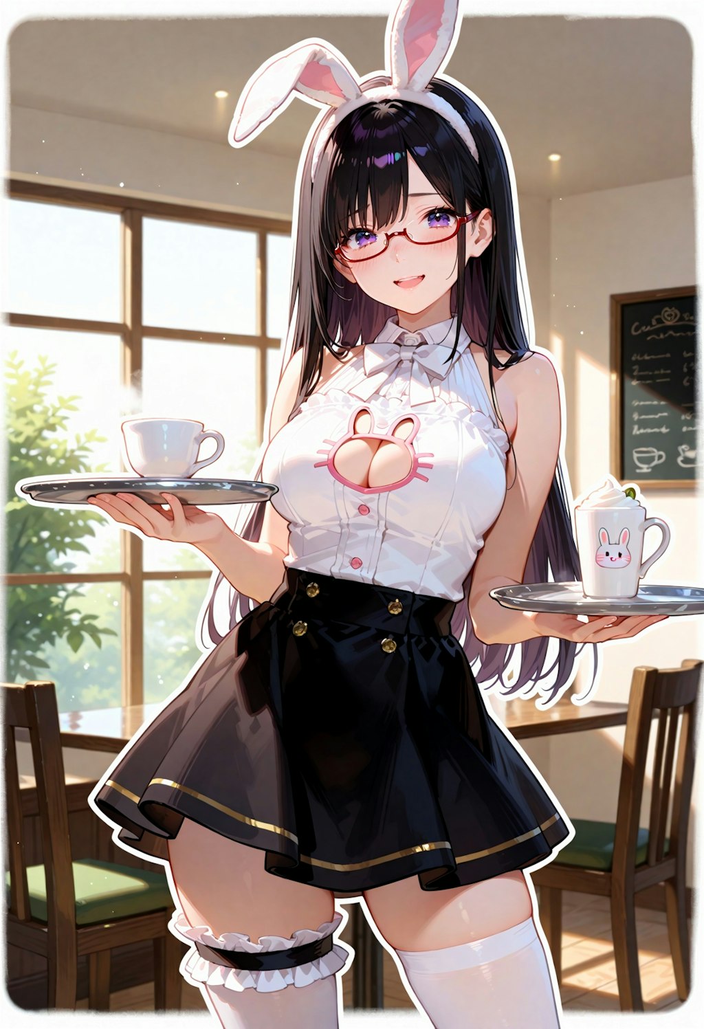 うさ耳メイドカフェ。