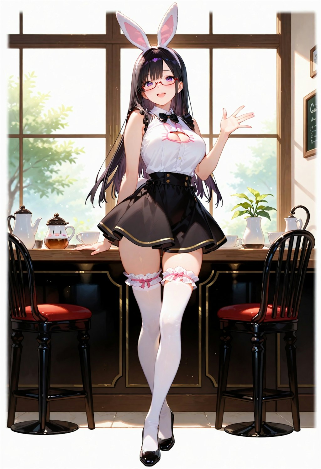 うさ耳メイドカフェ。