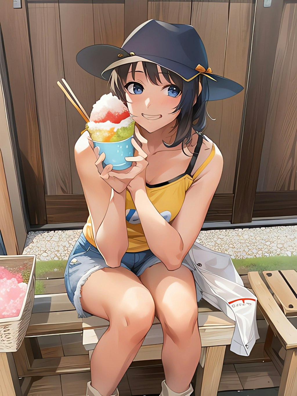 3時のおやつタイム！この夏最後のかき氷🍧