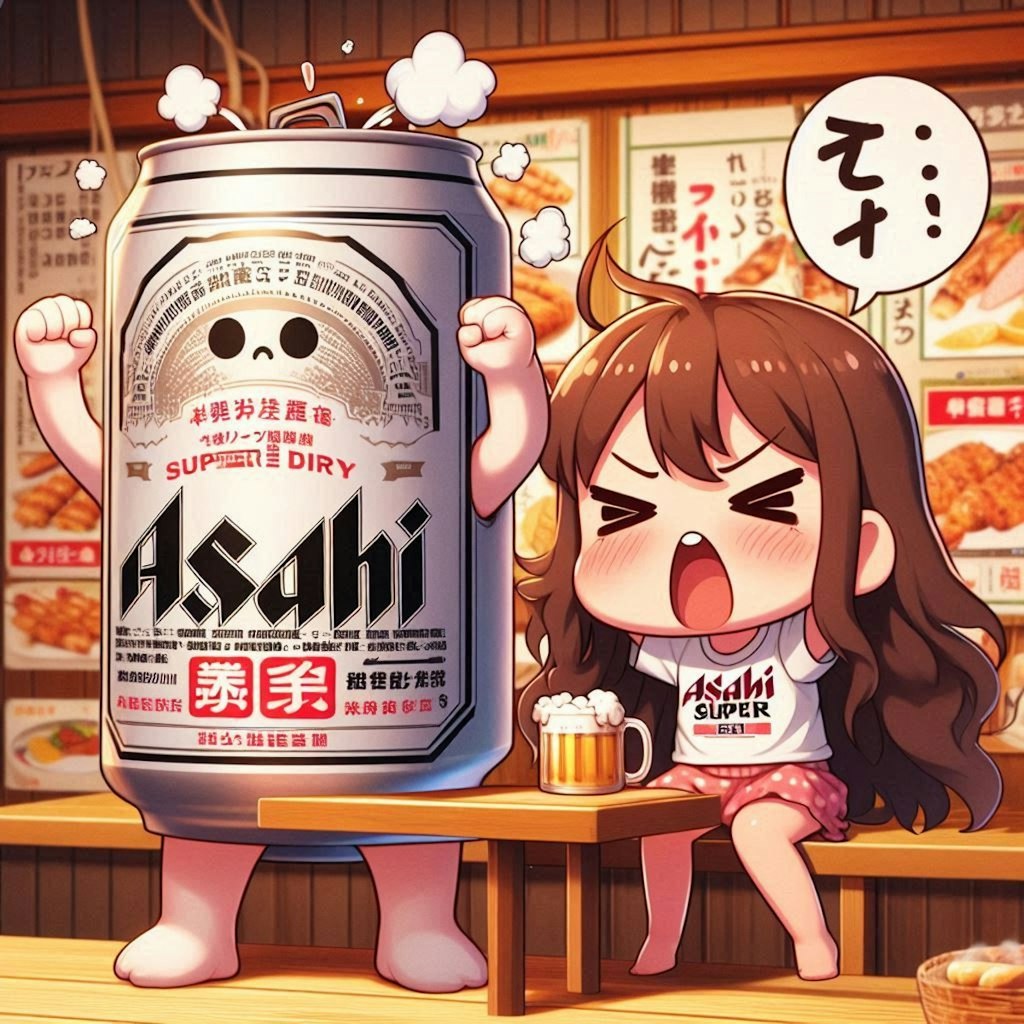 焼き鳥屋で愚痴る小さな女の子