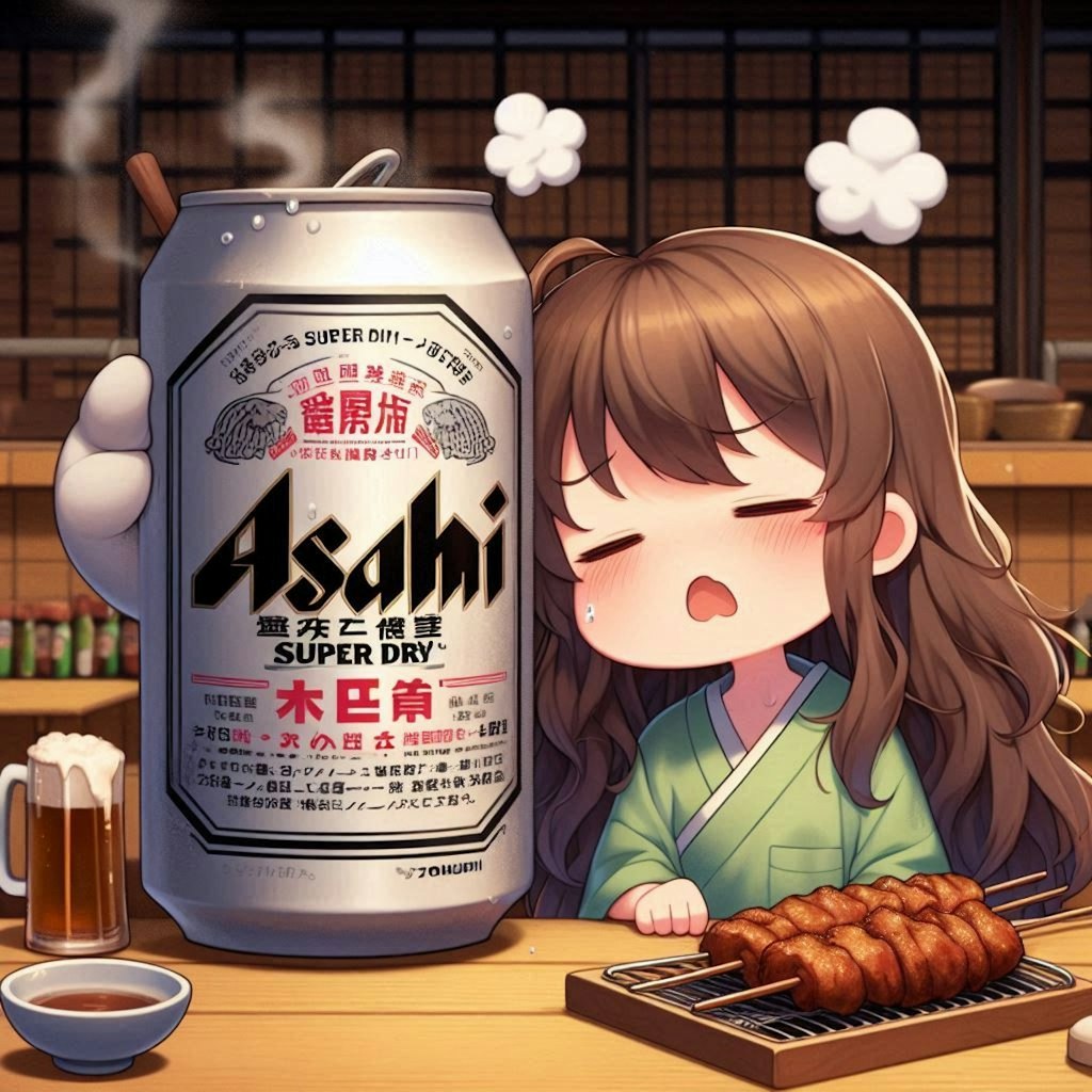 焼き鳥屋で愚痴る小さな女の子