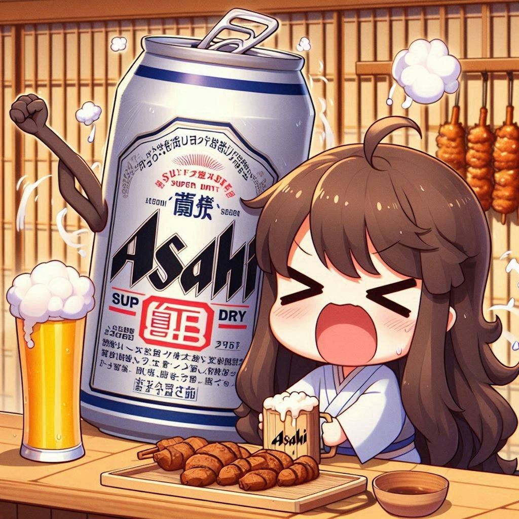 焼き鳥屋で愚痴る小さな女の子
