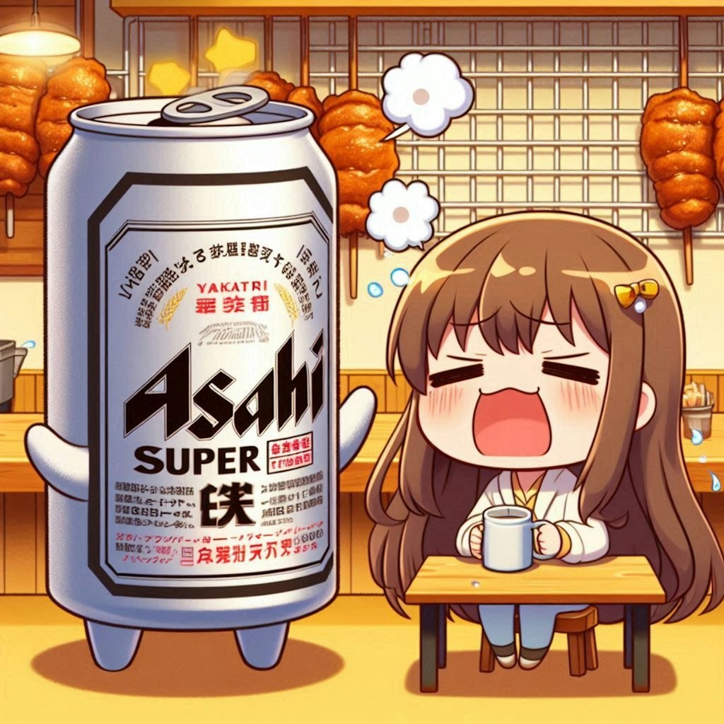 焼き鳥屋で愚痴る小さな女の子