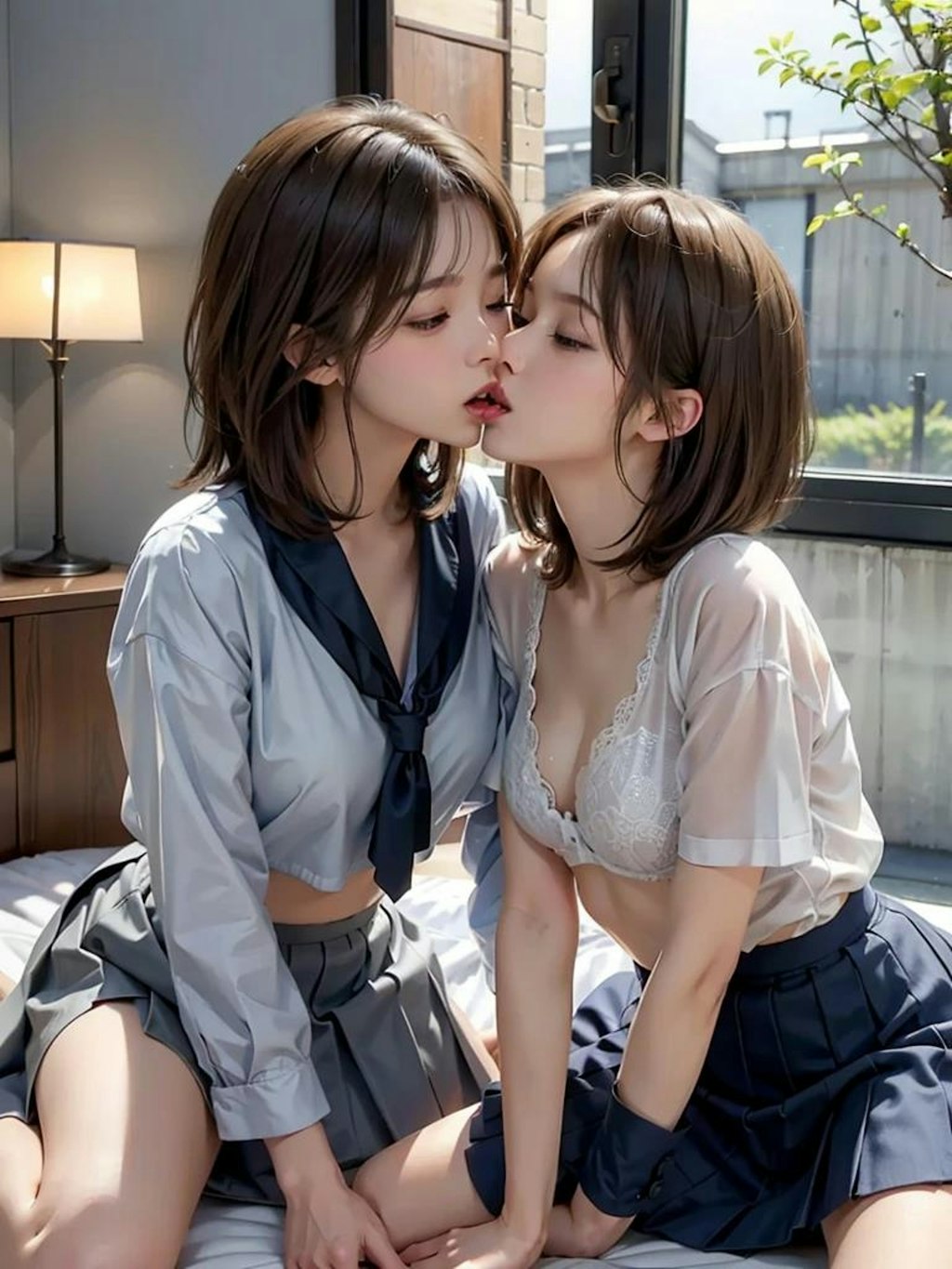 JK百合キス