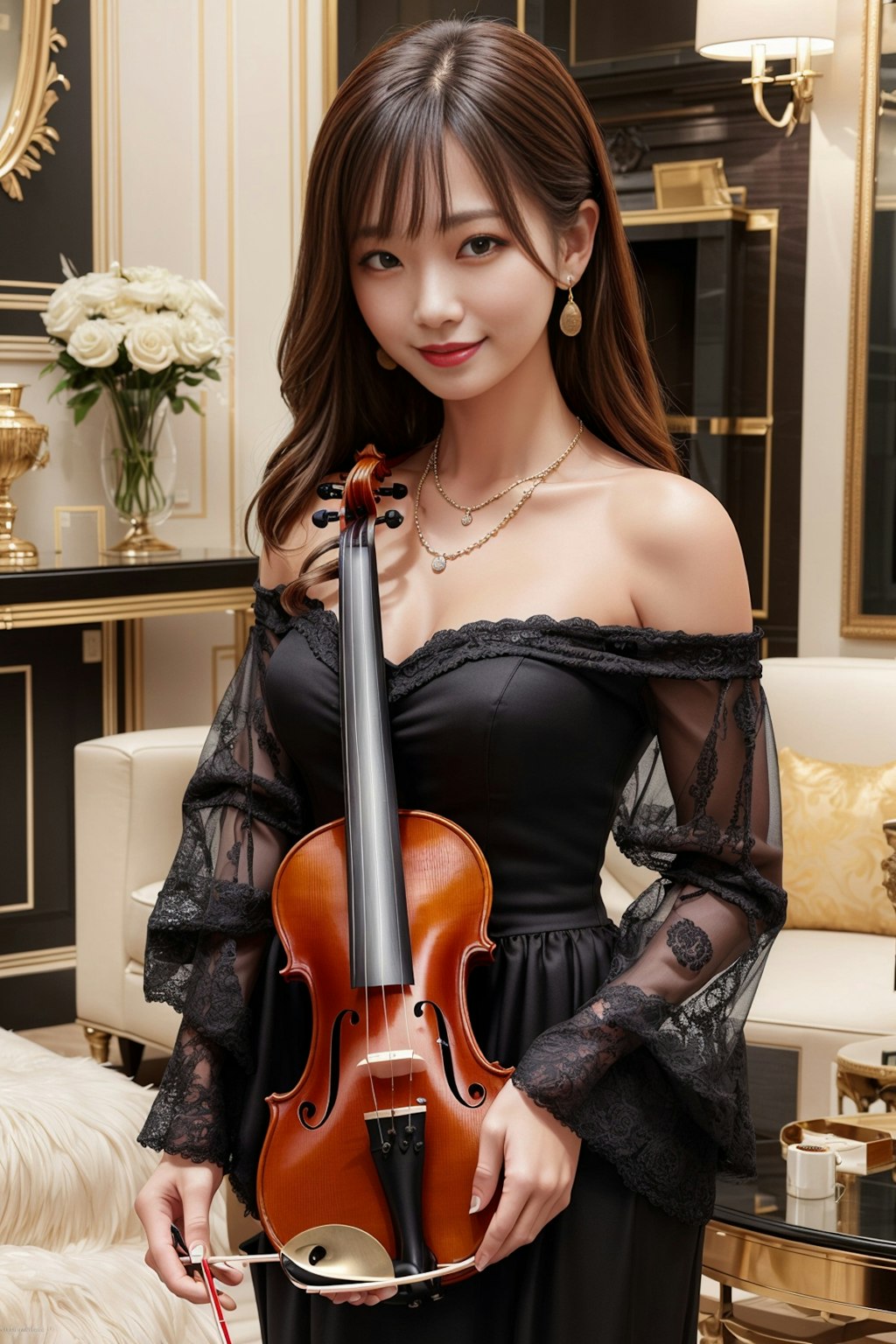 バイオリニストのお姉さん