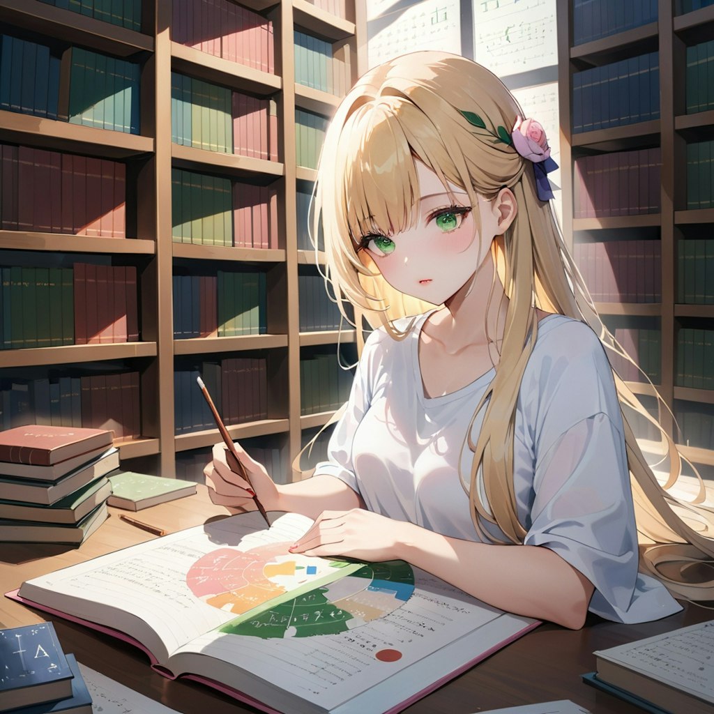 読書中のうちの子