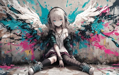 graffiti angel