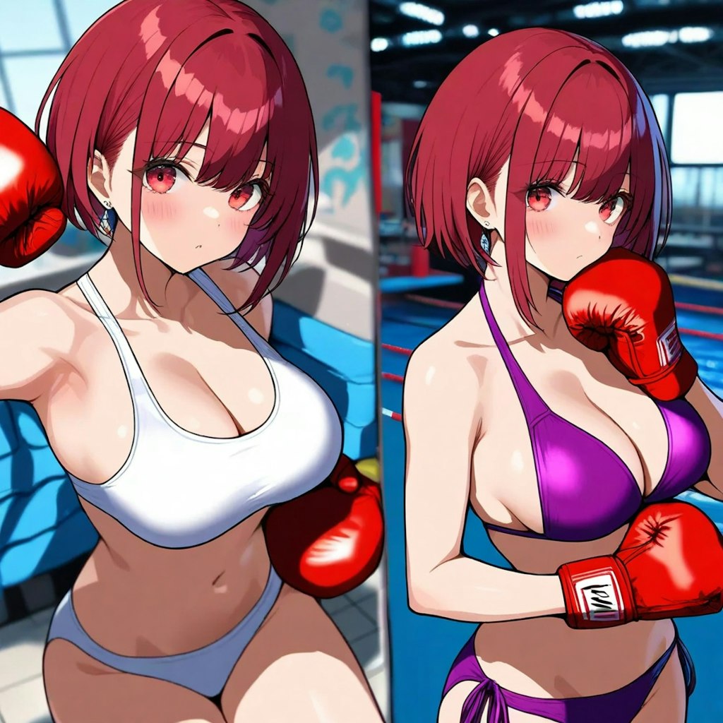 赤髪水着ボクサー