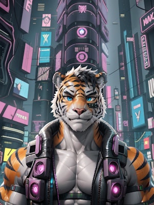 賽博龐克虎 Cyberpunk Tiger