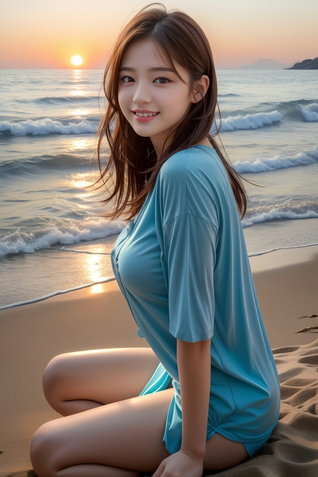 🌅🐚👗💨🏖️