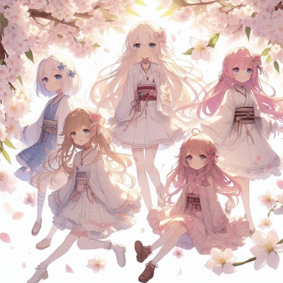 桜の花の妖精達
