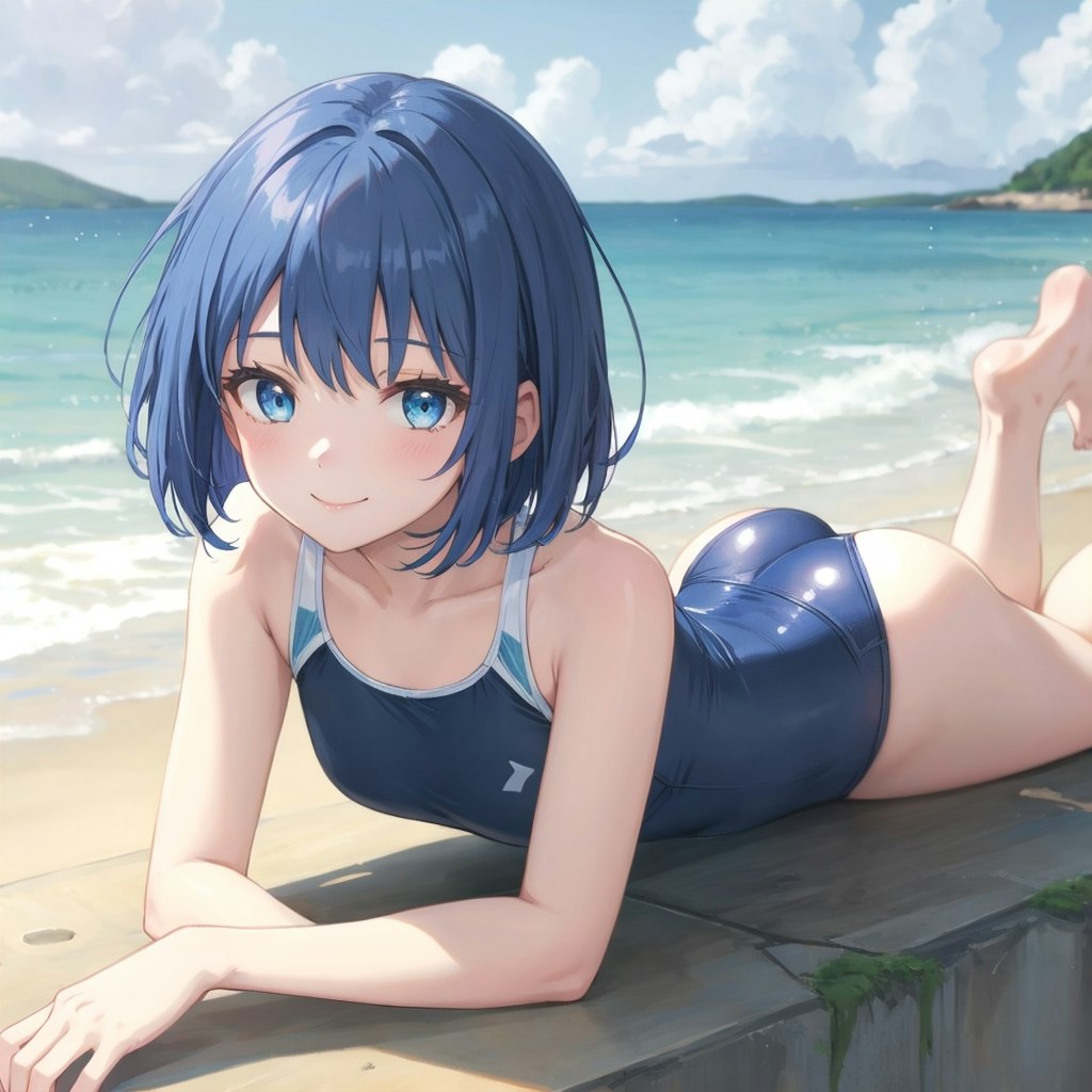 夏の海季節外れのあいちゃんや