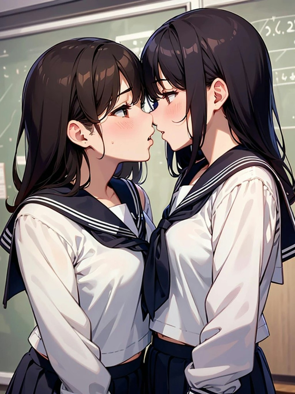 百合女子高生