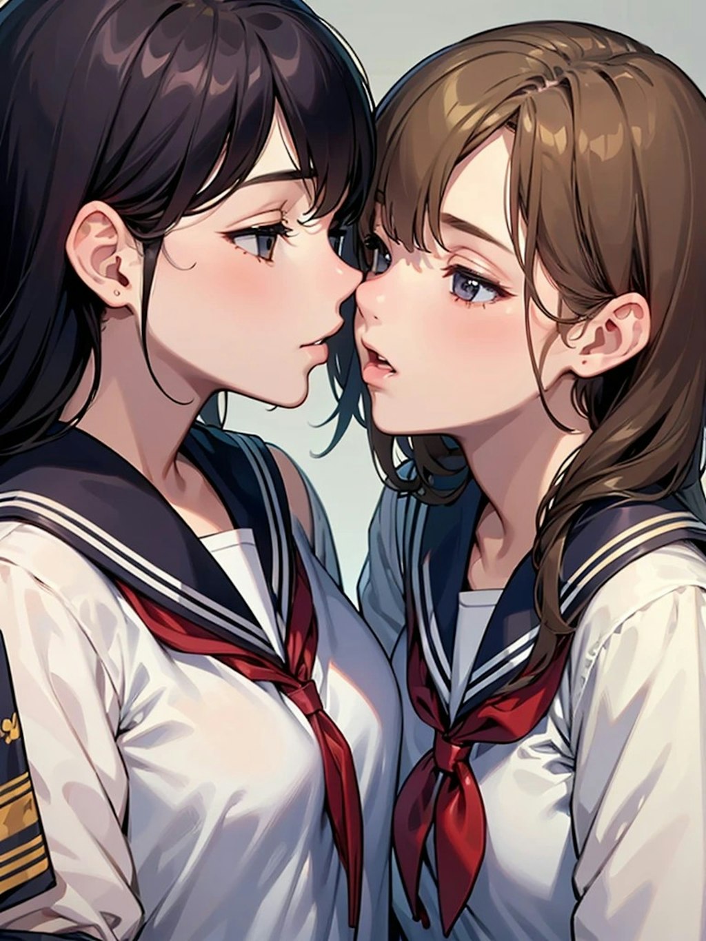 百合女子高生