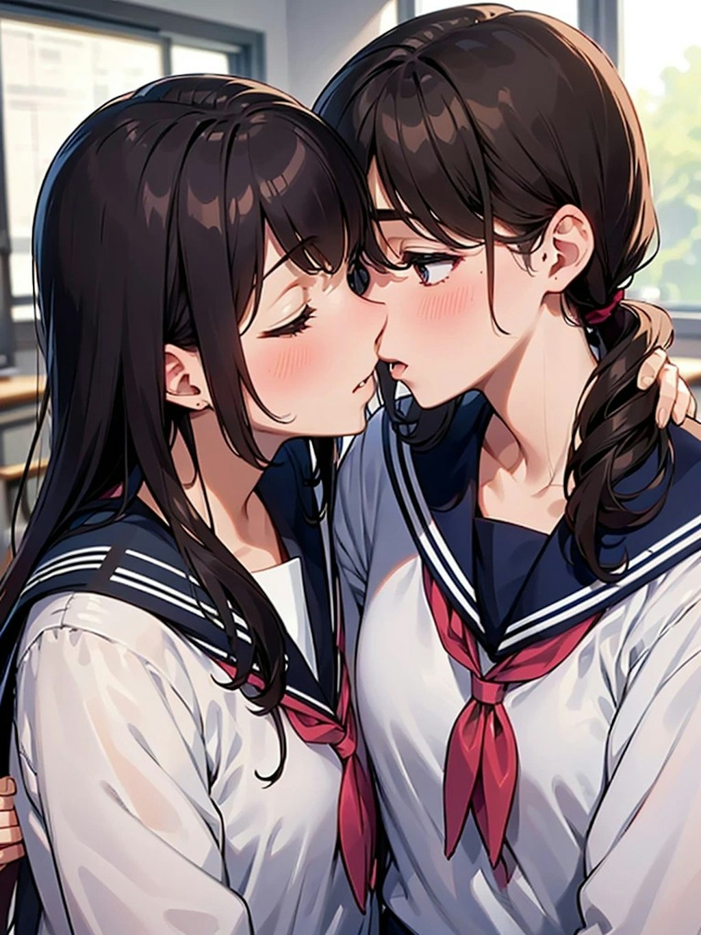 百合女子高生