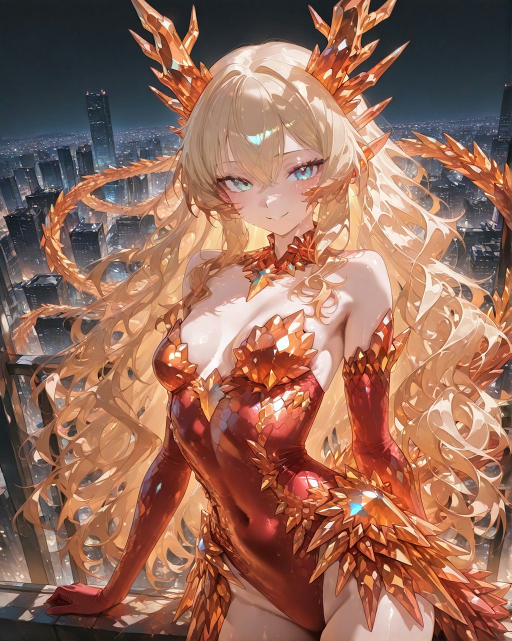 ドラゴン娘(ふっとら氏Lora使用)